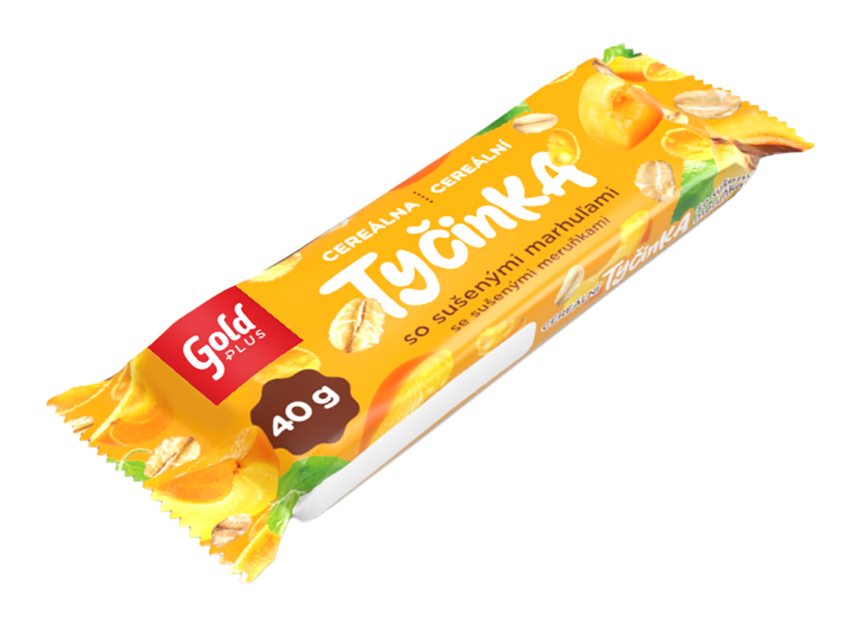 Gold Plus Cereální tyčinka meruňka 40 g