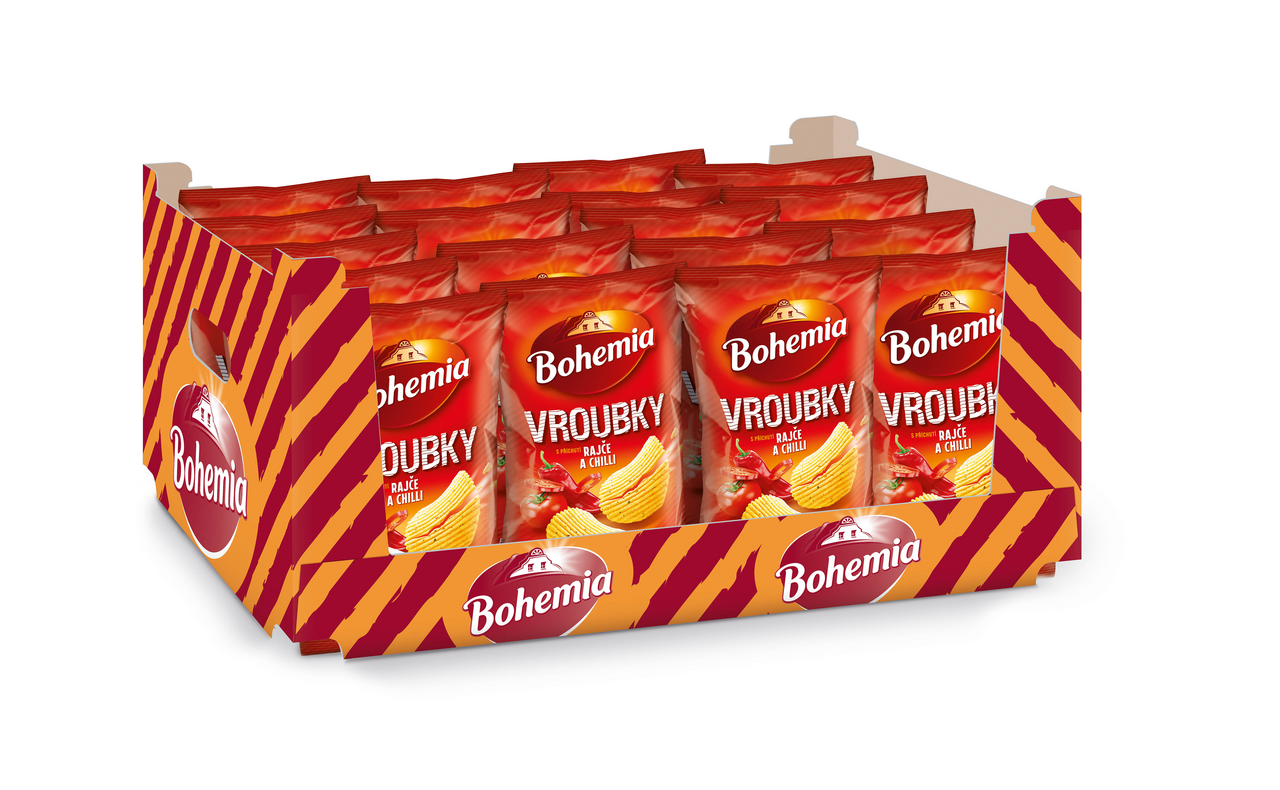 Bohemia Vroubky rajče chilli 120 g