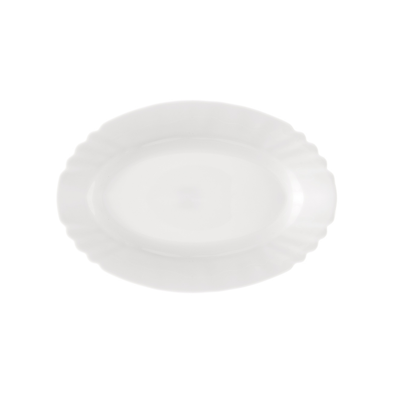 Orion Talíř oválný vlnky 23 x 16 cm opálové sklo 1 ks