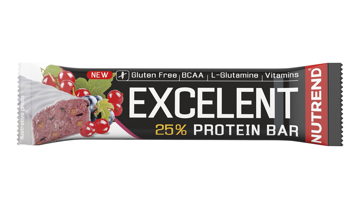 NUTREND Excelent Protein Bar rybíz brusinky 25 % 85 g