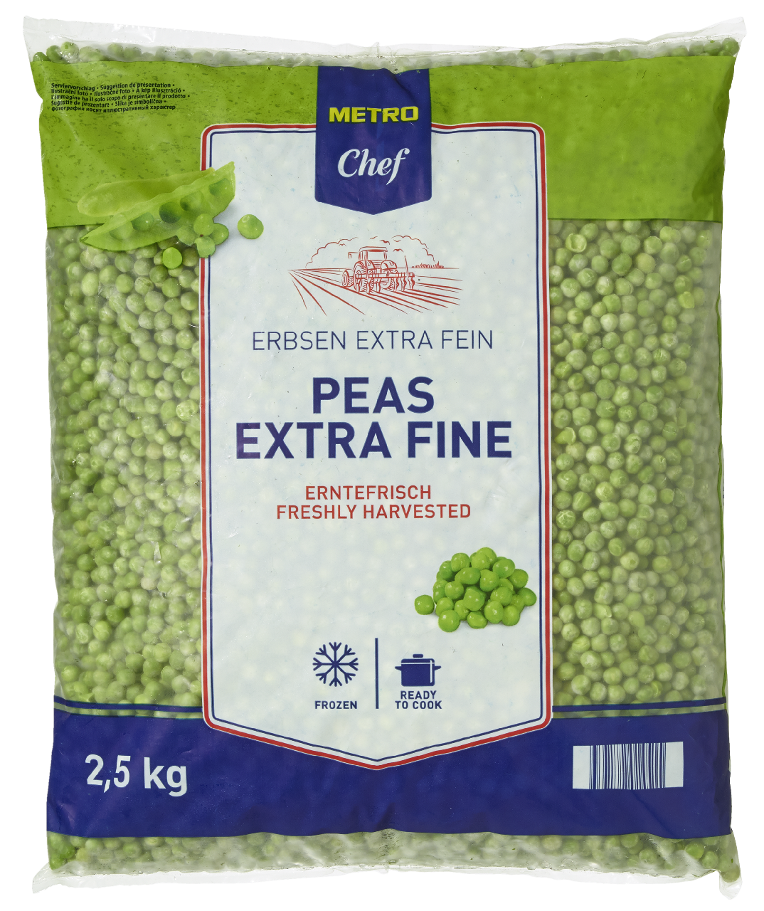 METRO Chef Hrášek extra jemný mraž. 2,5 kg