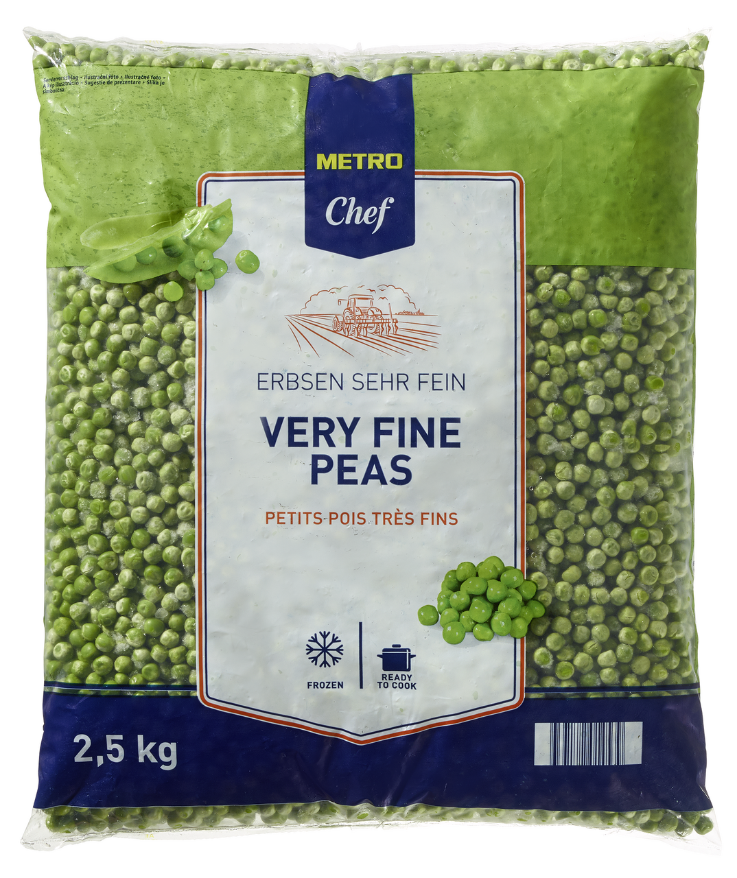 METRO Chef Hrášek velmi jemný mraž. 2,5 kg