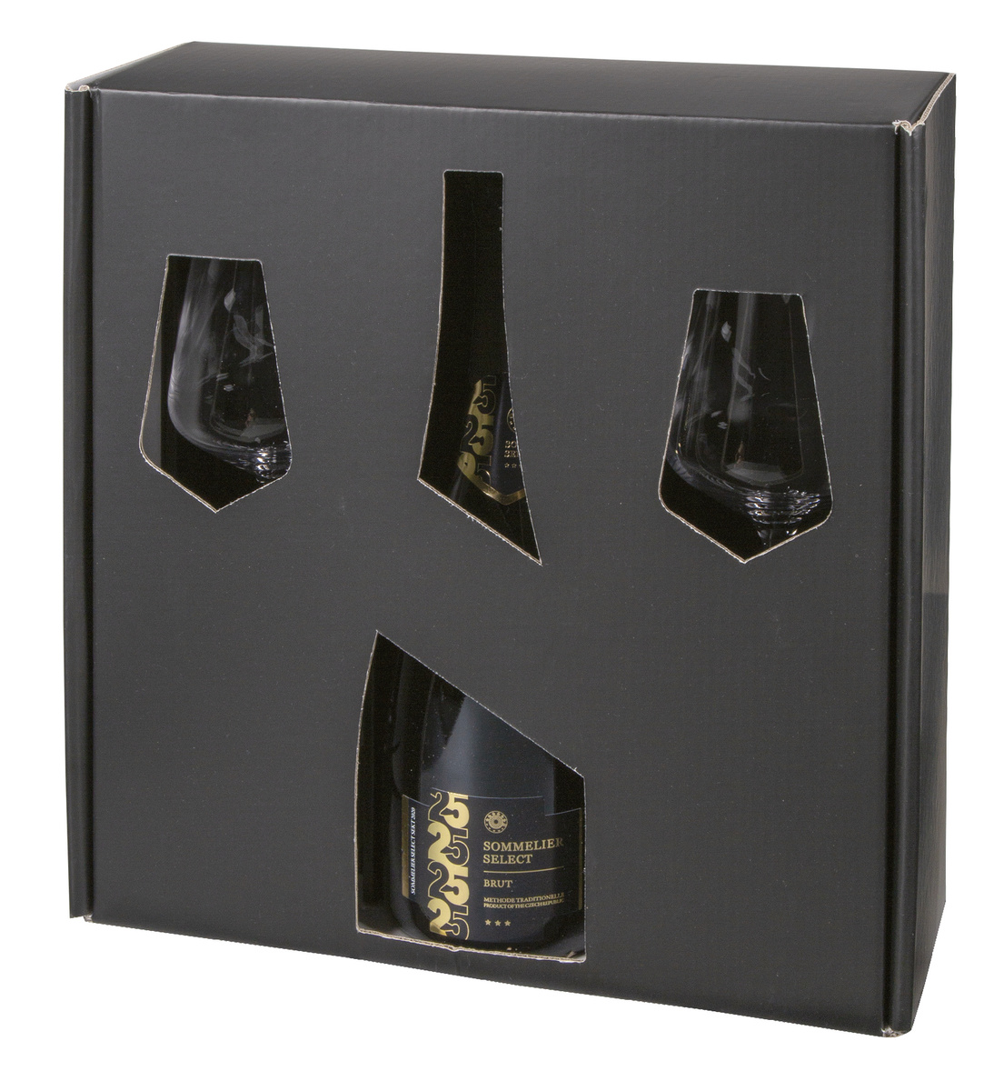 SOMMELIER SELECT Sekt 750 ml + sklo 2 ks Gift box