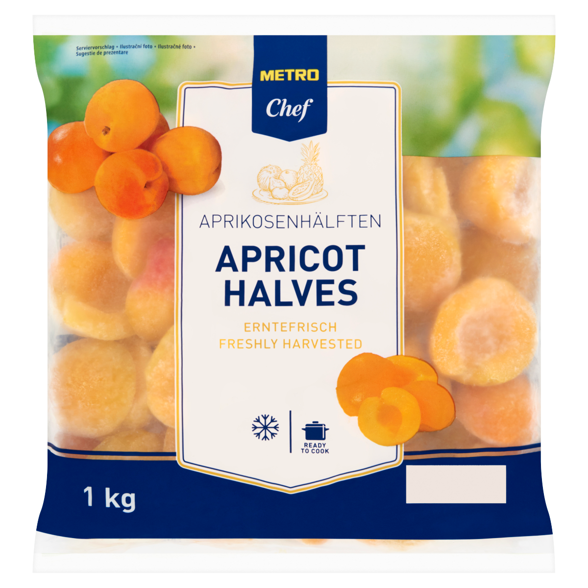 METRO Chef Meruňky půlené mraž. 1 kg