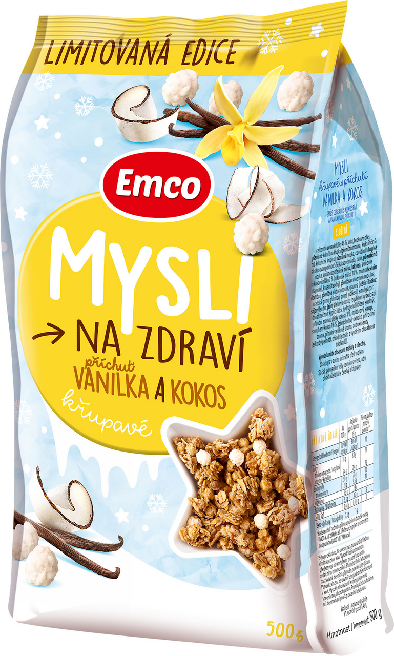 Emco Mysli vanilka kokos 500 g