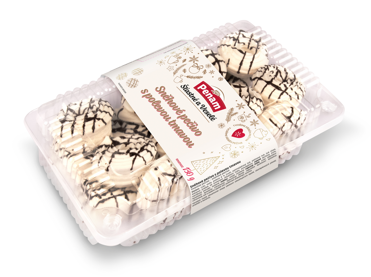 Pečivo sněhové s polevou 130 g