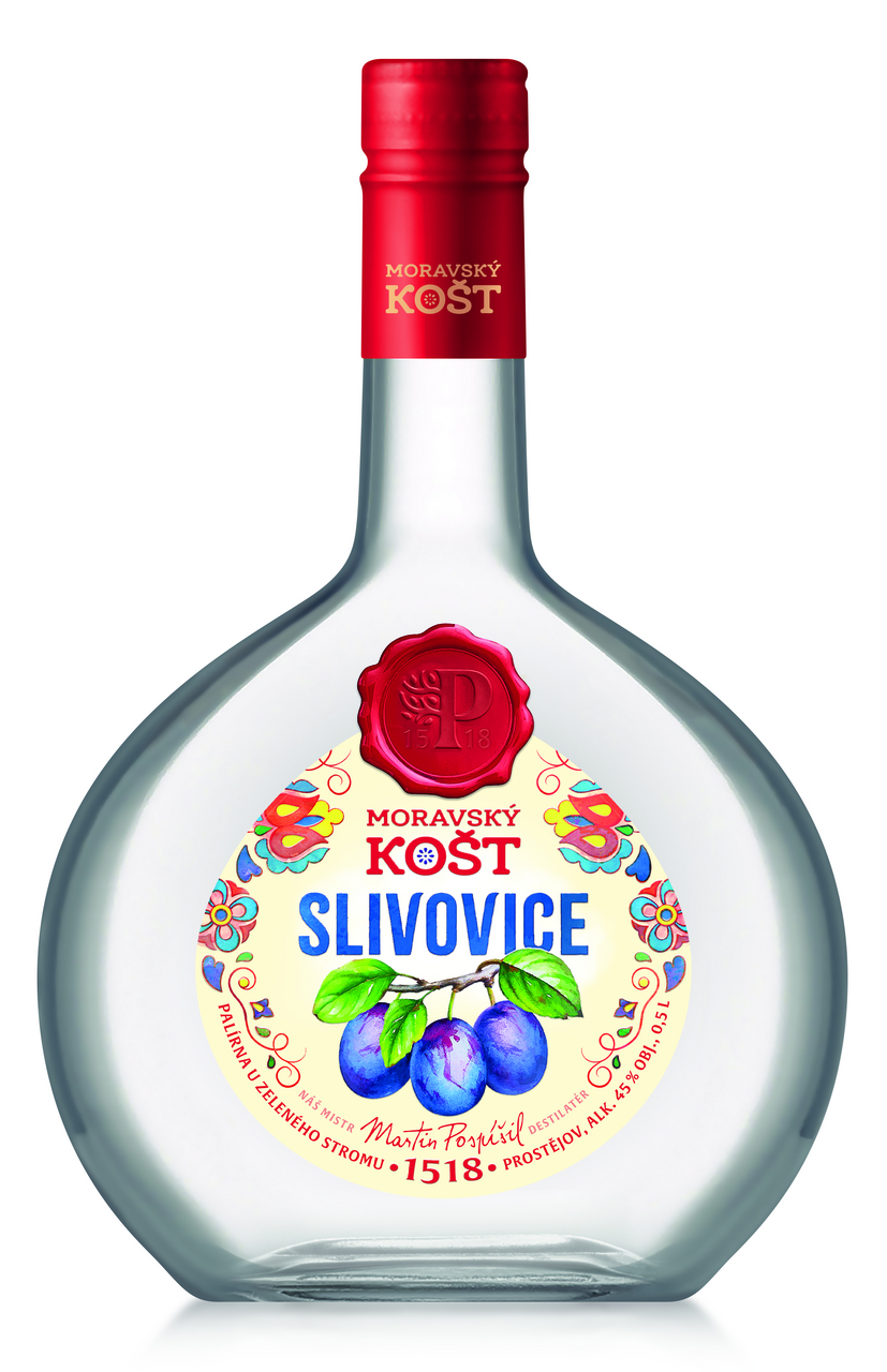 Moravský košt slivovice 45% 500 ml