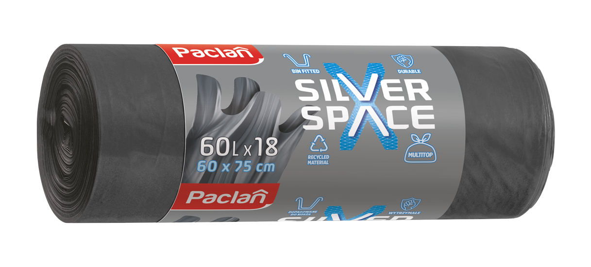 Paclan Multitop Pytle na odpad silné 60 l 3 x 18 ks