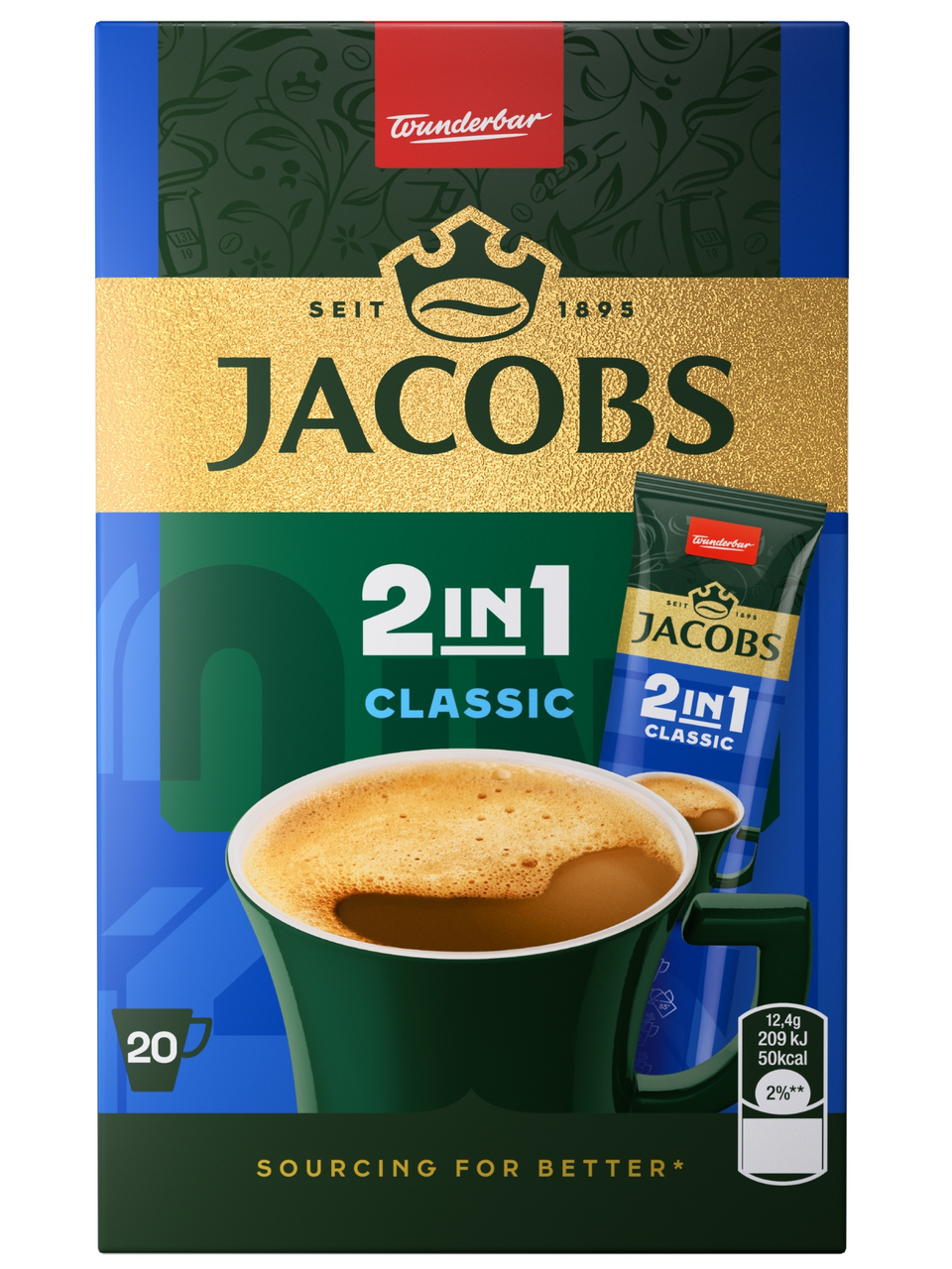 JACOBS Classic 2v1 20 ks 248 g