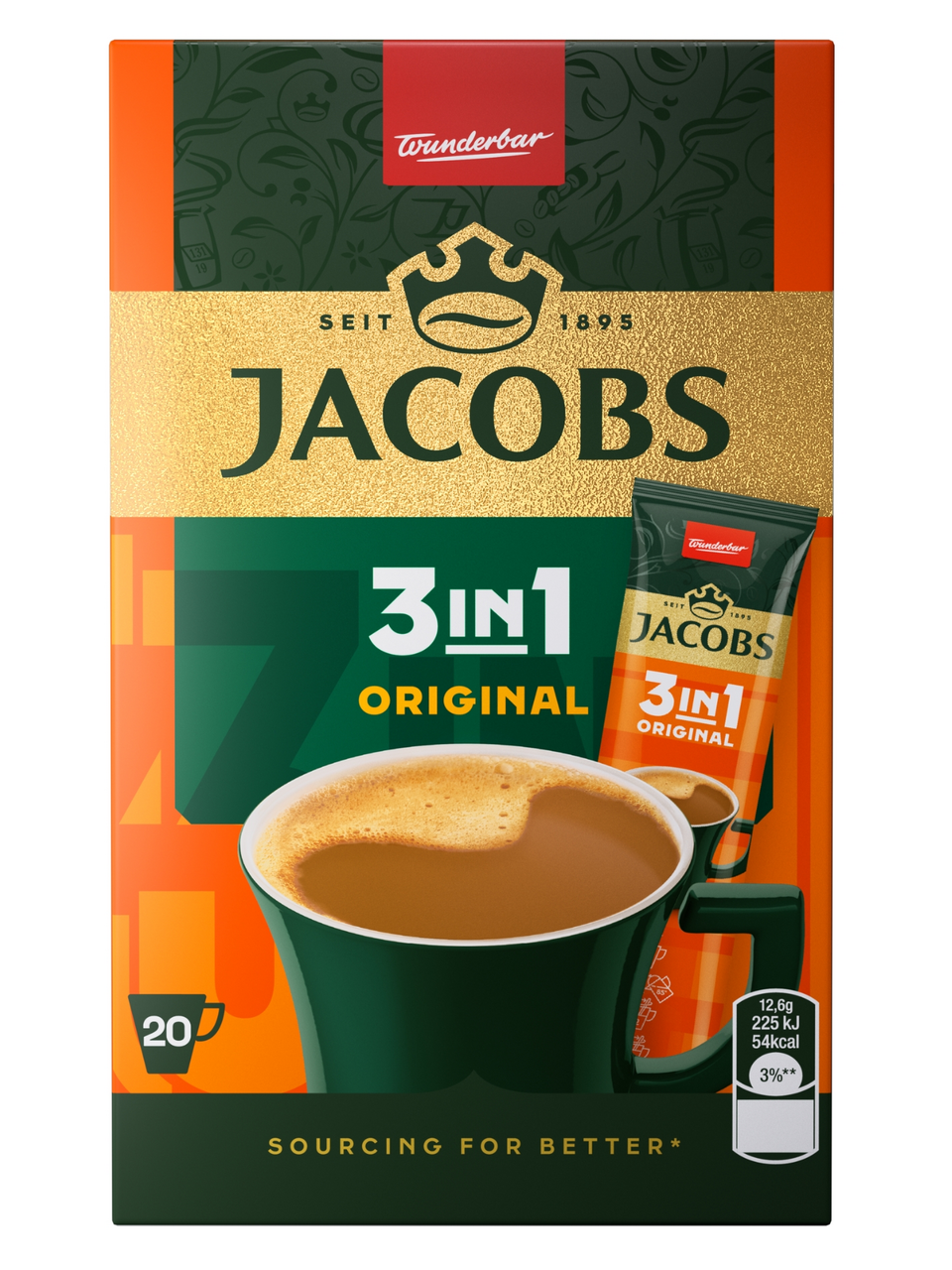 JACOBS Original 3v1 20 ks 252 g