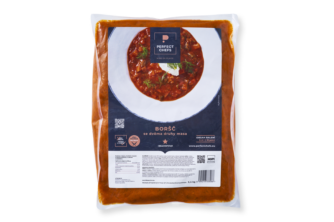 PERFECT CHEFS Boršč se dvěma druhy masa chlaz. 2,4 kg