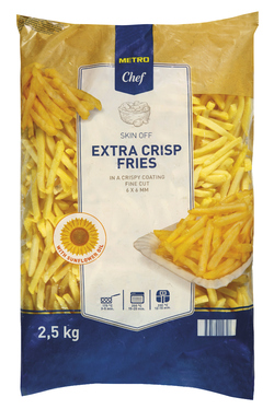 METRO Chef Hranolky Crisp / Coat 6 x 6 mm mraž. 2,5 kg