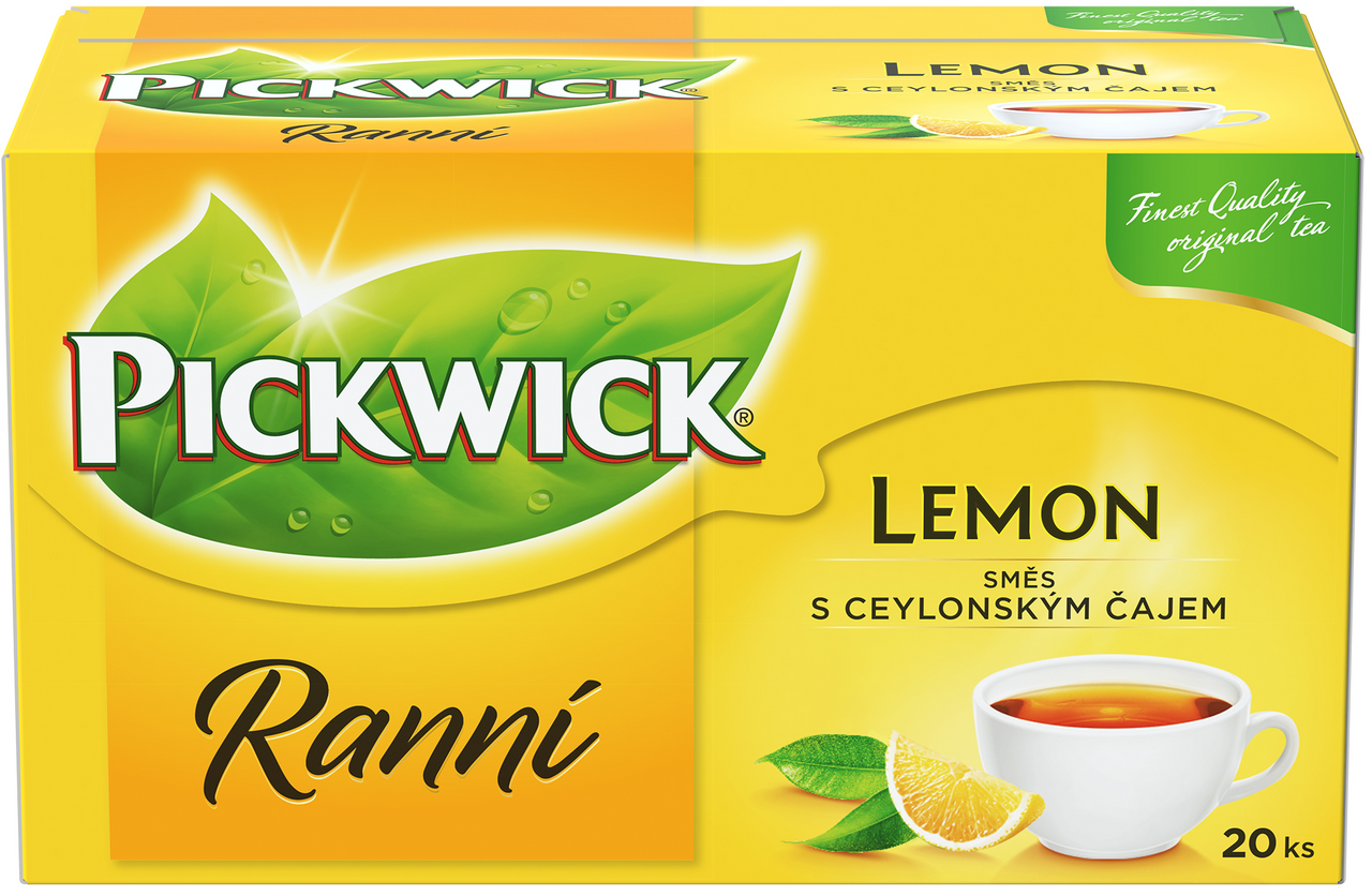 PICKWICK Ranní čaj s citrónem 12 x (20 x 1,75 g)