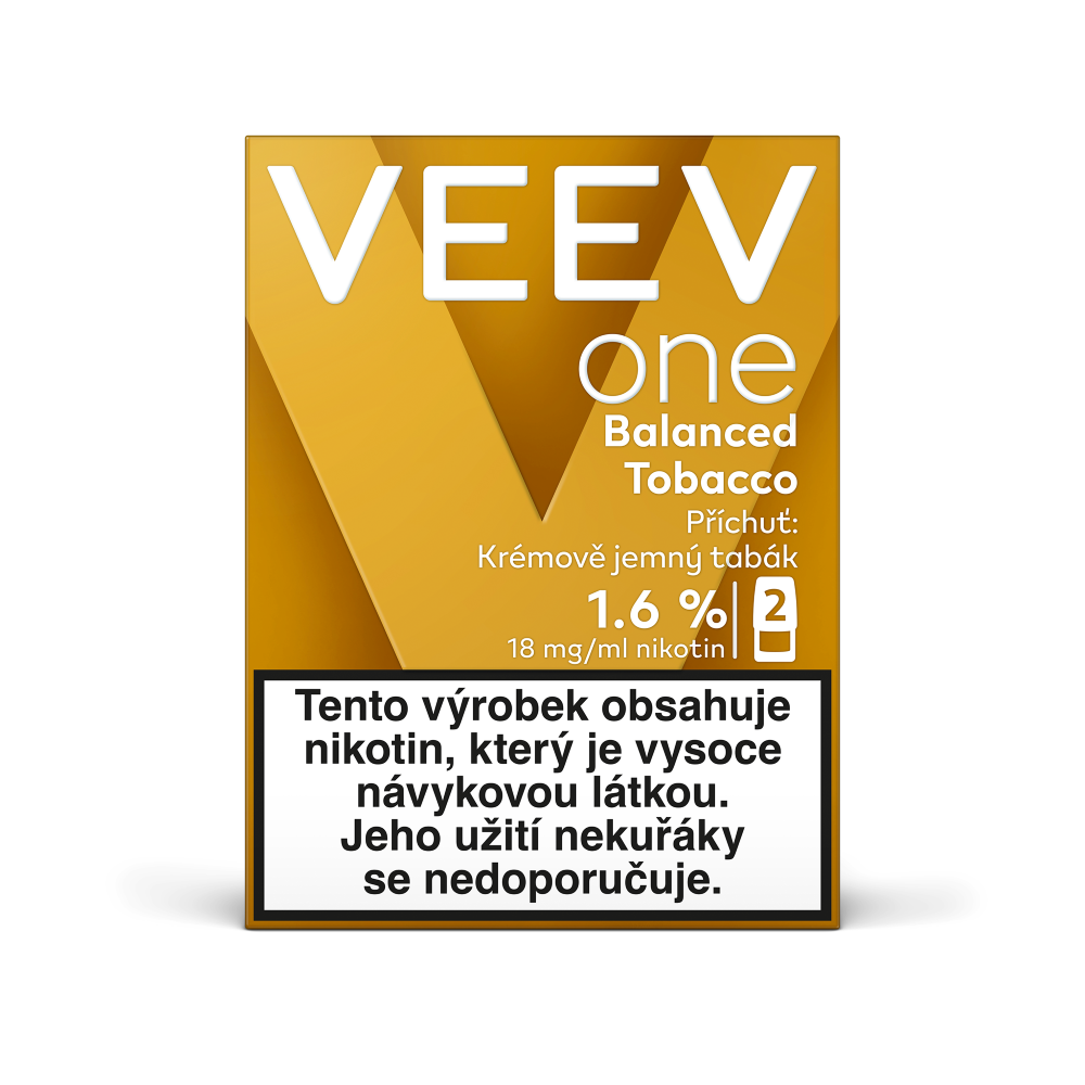VEEV ONE Balanced Tobacco 1,6 % kolek Q 5 ks