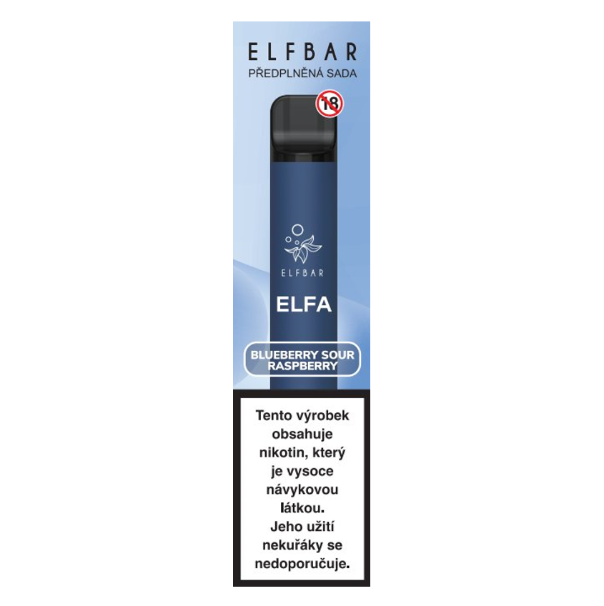 ELF BAR Elfa sada Blueberry Raspberry kolek Q/R 10 ks