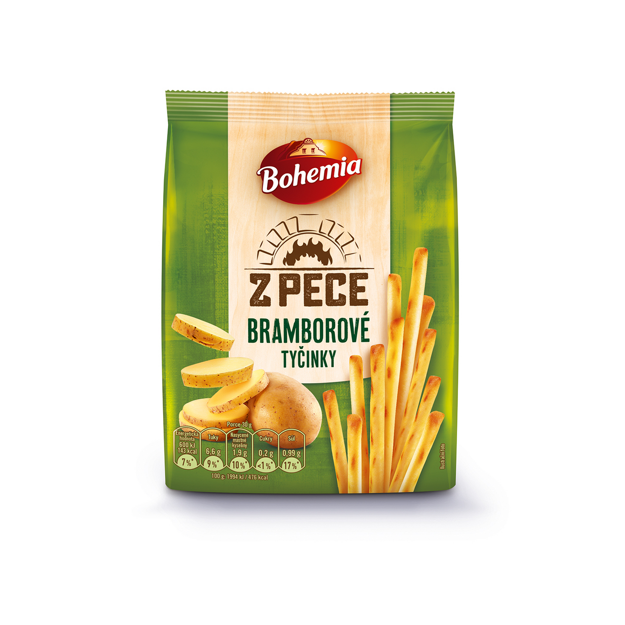 Bohemia Z pece bramborové tyčinky 160 g