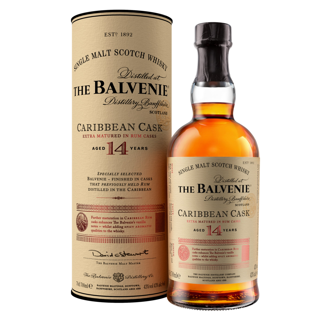 BALVENIE Caribbean 14 yo 43% 700 ml