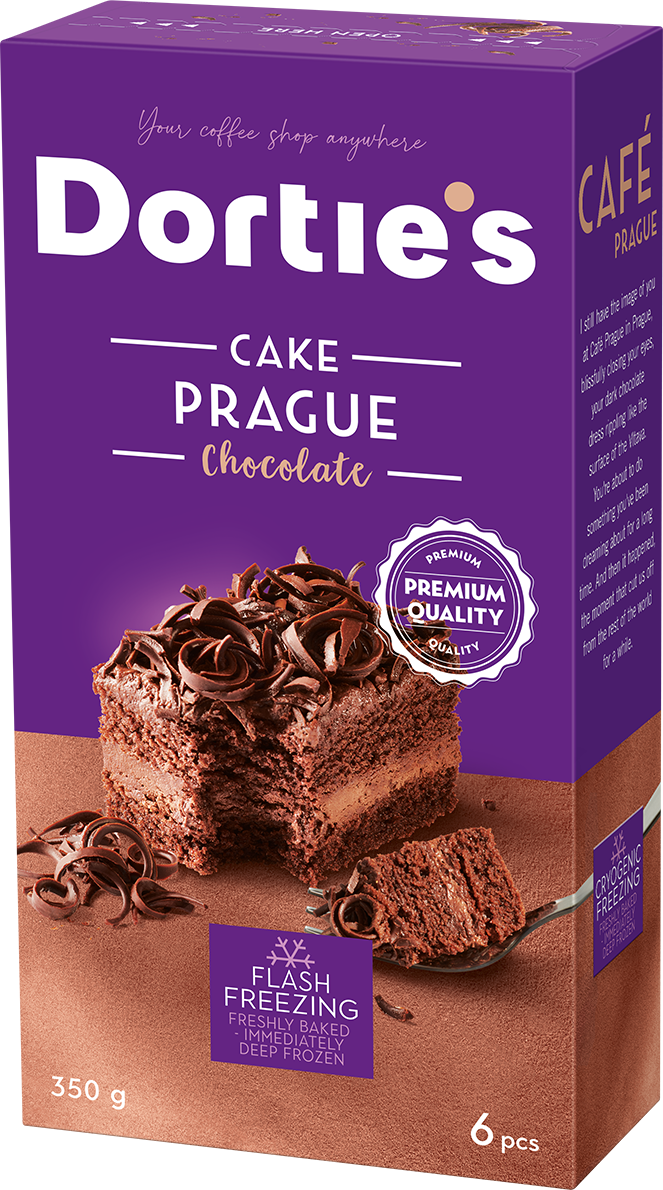 PRAGUE Řez Cake čokoládový 6 ks mraž. 350 g