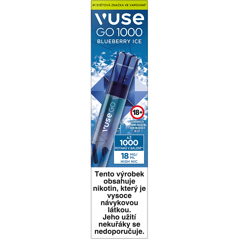VUSE GO 1000 18mg Blueberry Ice kolek Q 10 ks