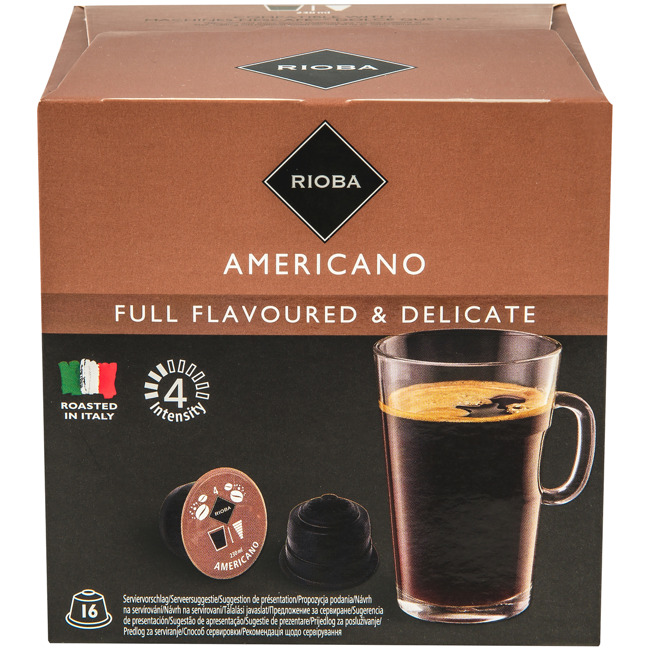 RIOBA Dolce Gusto Americano kapsle kávové 16 ks