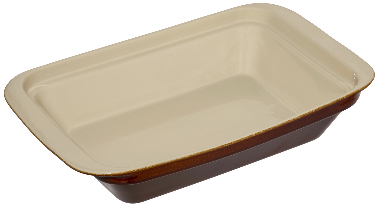 METRO PROFESSIONAL Zapékací miska 37 x 23 cm kamenina hnědý 1 ks