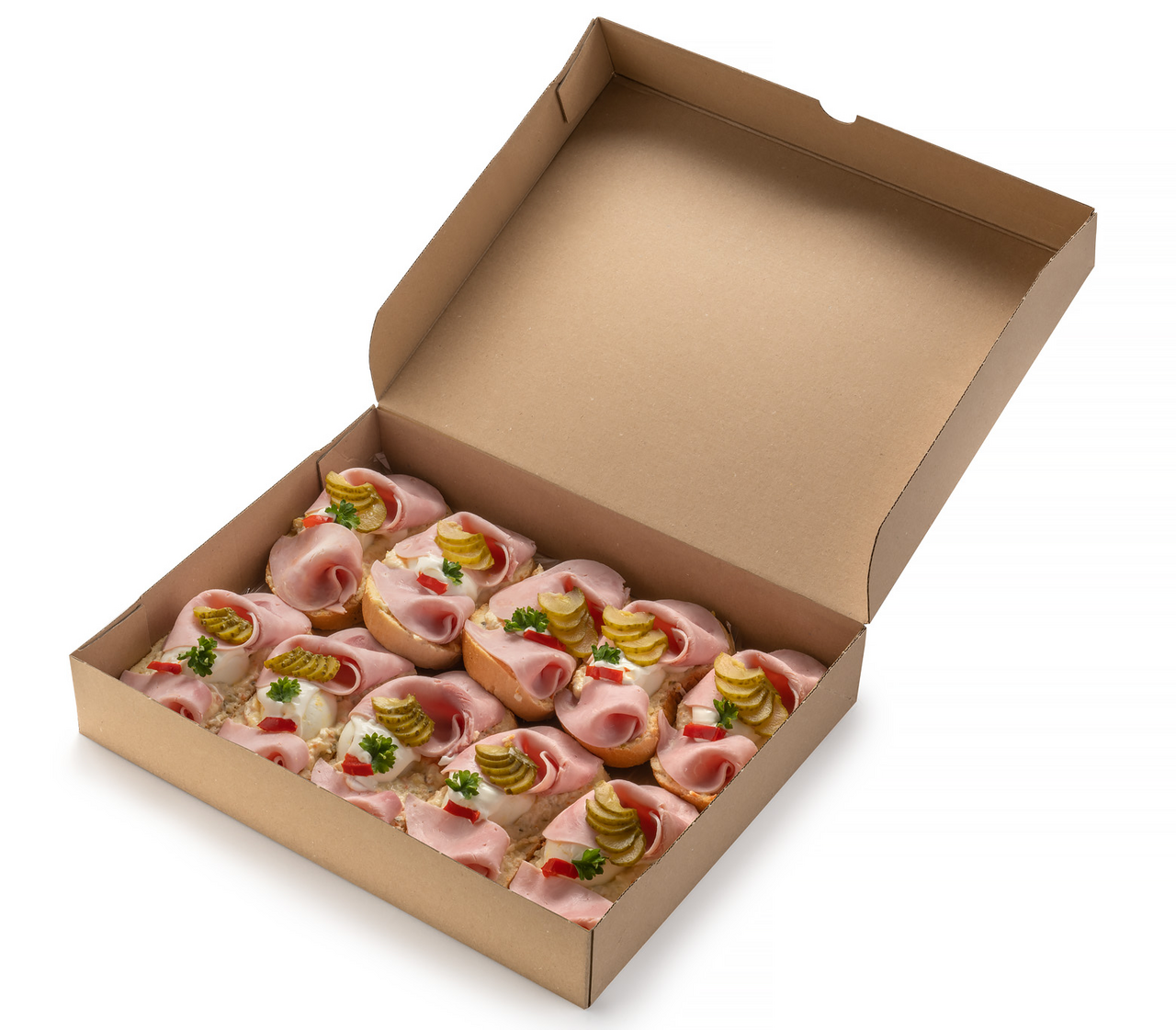 CÁBŮ Chlebíček se šunkou s vejcem chlaz. 10 x 100 g