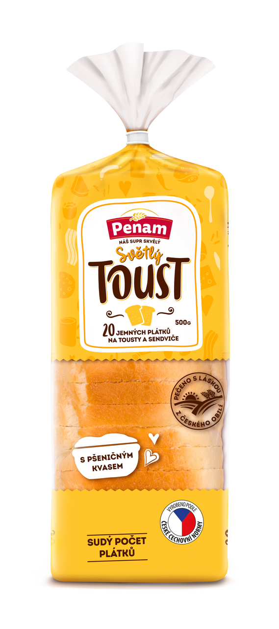 Chléb toastový světlý 500 g