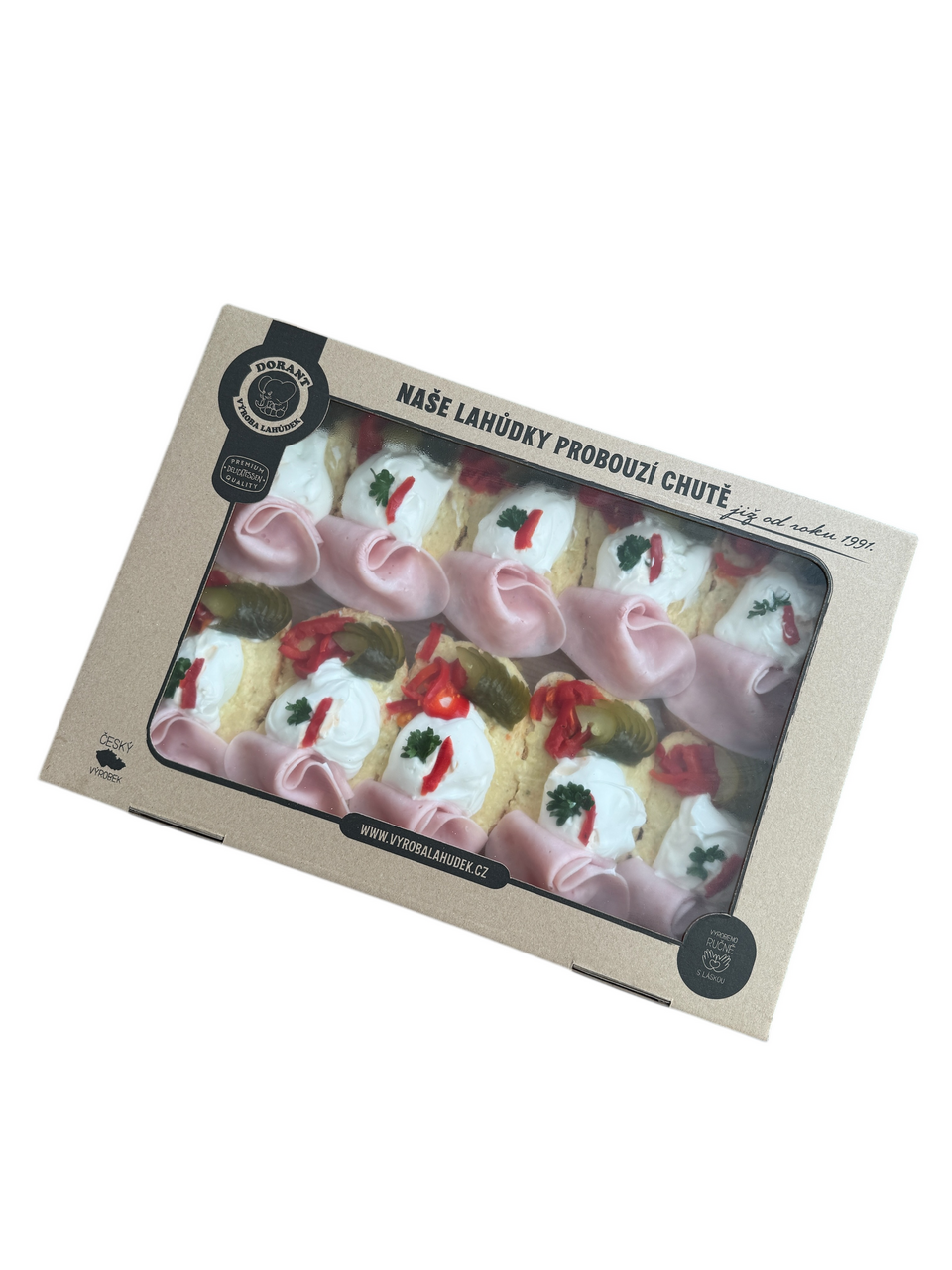 DORANT Box chlebíčků se šunkou a vejcem chlaz. 10 x 90 g