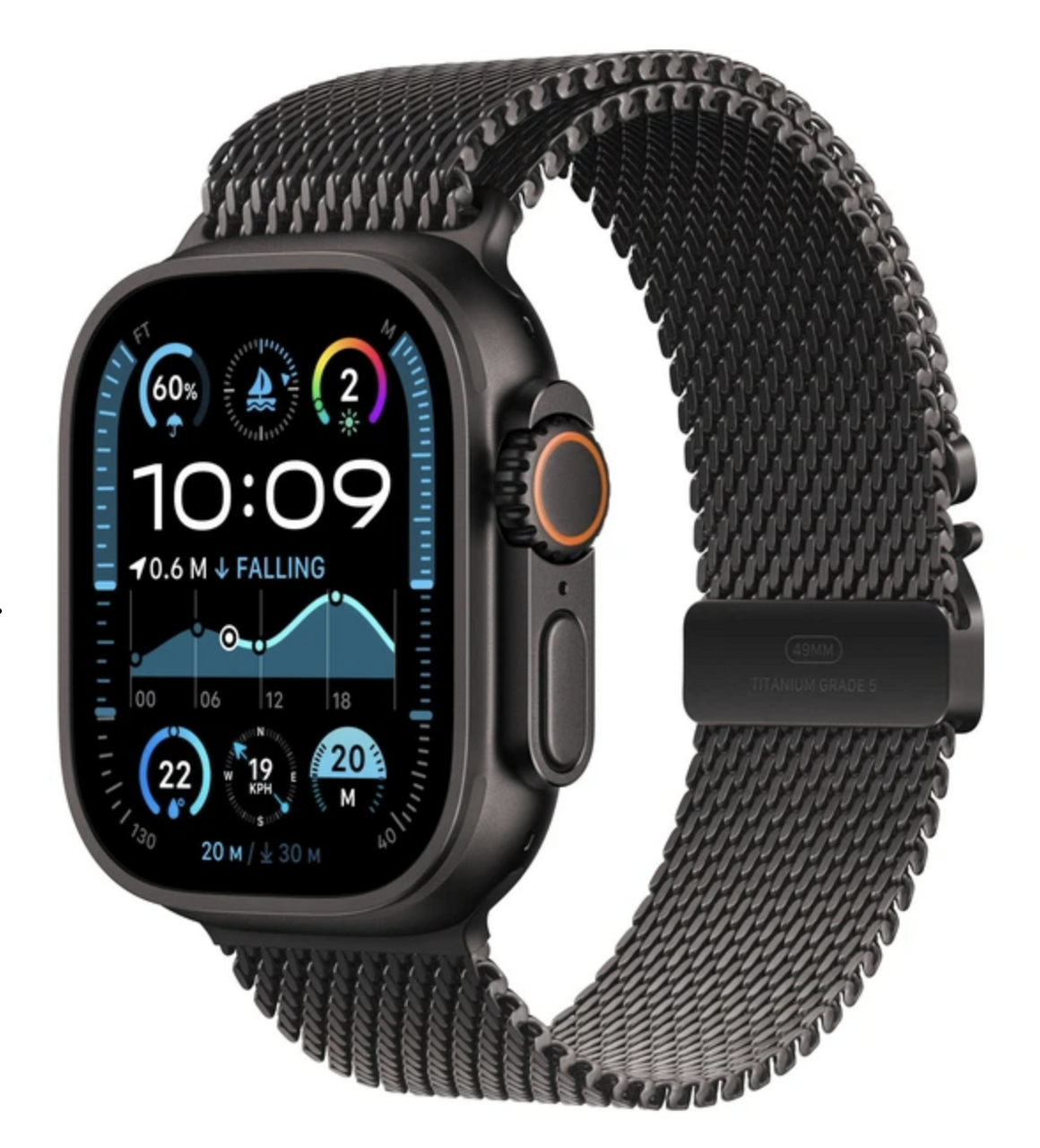 Apple Watch Ultra 2 Black Milanese 1 ks