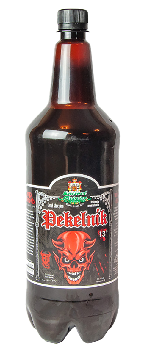 PEKELNÍK 13 tmavé pivo 1 l PET