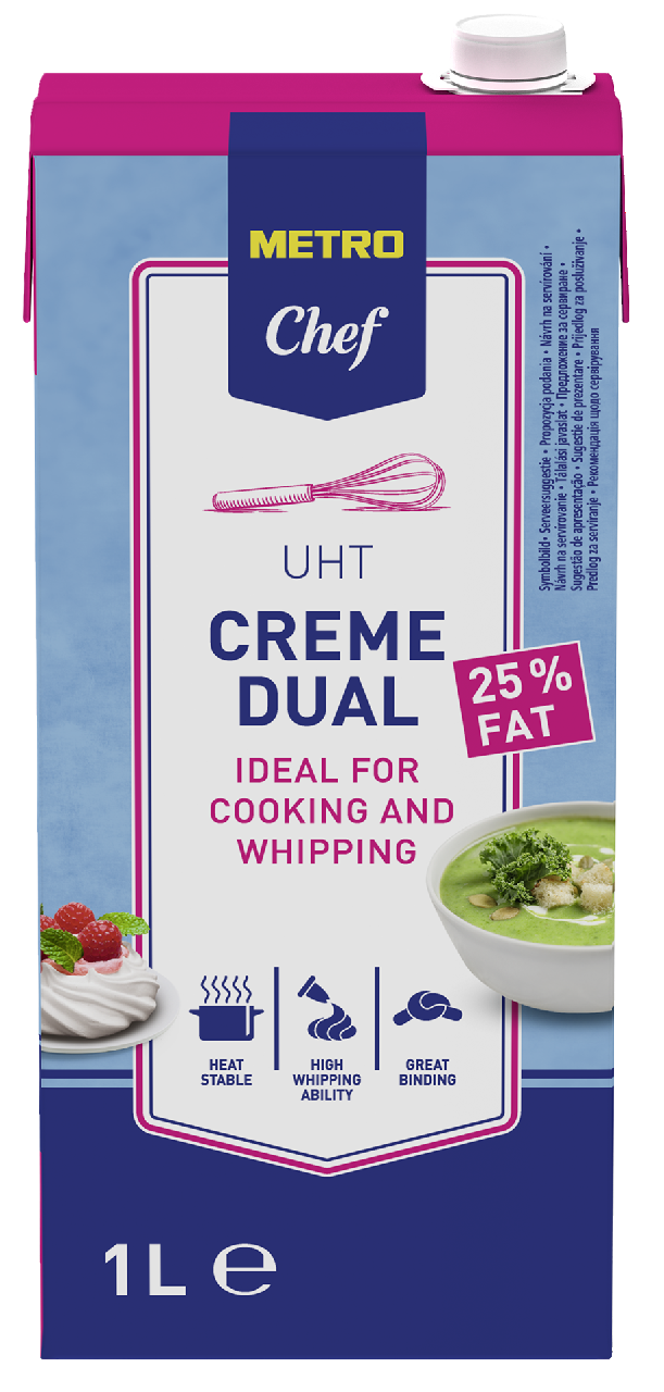 METRO Chef Dual Creme 25 % chlaz. 1 l UHT