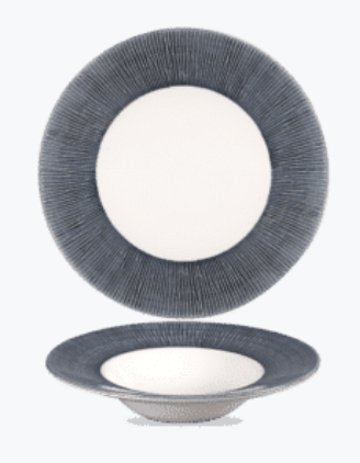 Talíř Pasta BAMBOO 24 cm modrý 12 ks