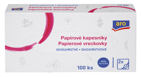 aro Kapesníky 2vrstvé 100 ks