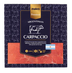 METRO Premium Hovězí Carpaccio ARG mraž. 2 x (5 x 80 g)