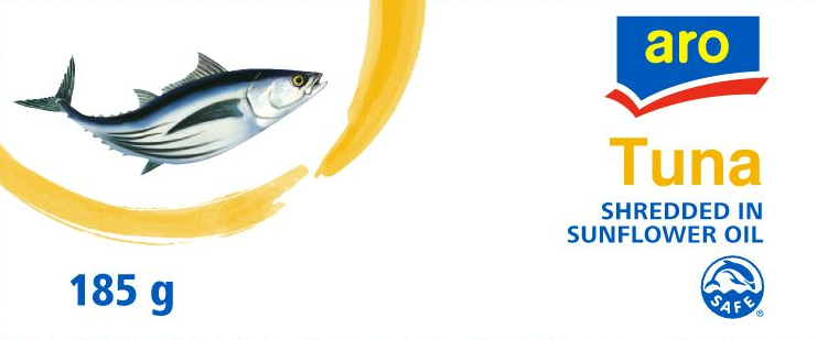 aro Tuňák v rostlinném oleji drť 185 g