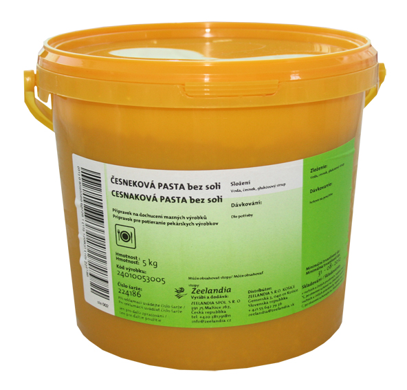 Zeelandia Česneková pasta bez soli 5 kg