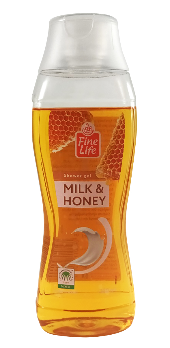 Fine Life Milk & Honey sprchový gel 300 ml