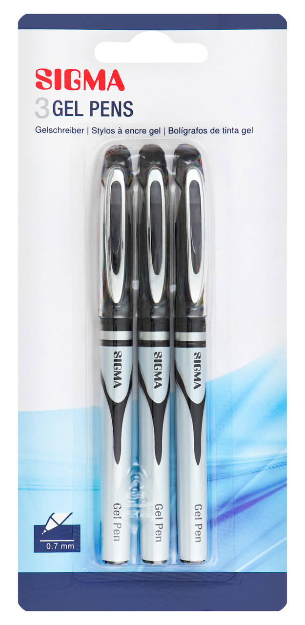 SIGMA Pero gelové klip černé 0.7 1 ks