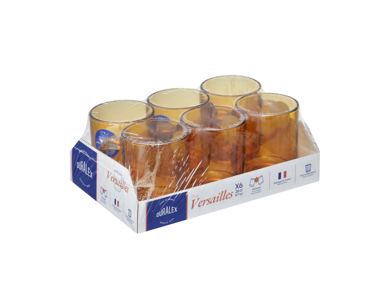 DURALEX Hrnek 260 ml jantar 6 ks