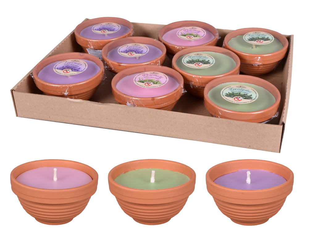 NOHEL-GARDEN Svíčka proti hmyzu levandule +rozmarýn + eukalyptus 11 x 6 1 ks