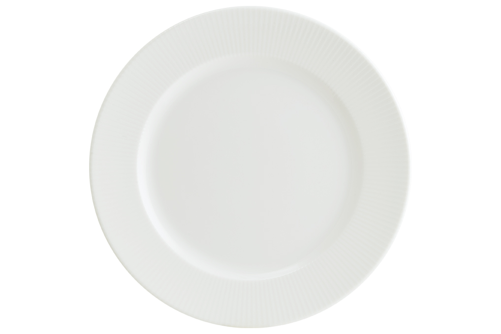Bonna Talíř mělký IRIS 21 cm bílý 12 ks
