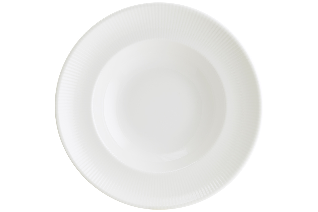 Bonna Talíř hluboký IRIS 27 cm bílý 1 ks