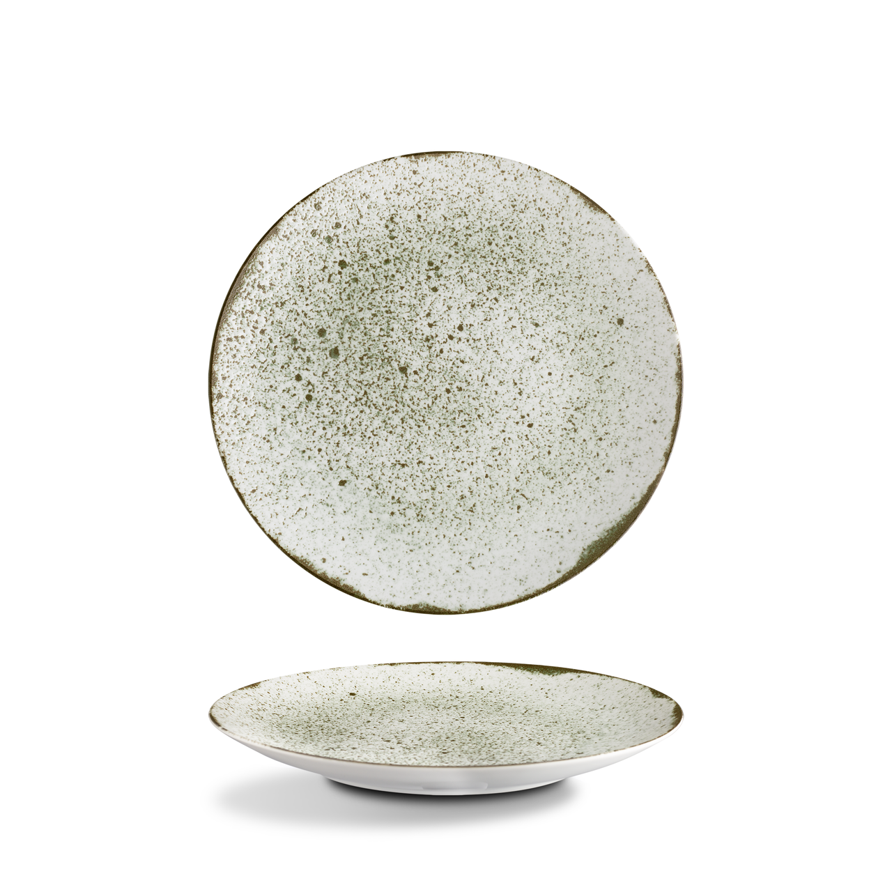 G.Benedikt Talíř mělký RUST OLIVE 21 cm porcelán 6 ks