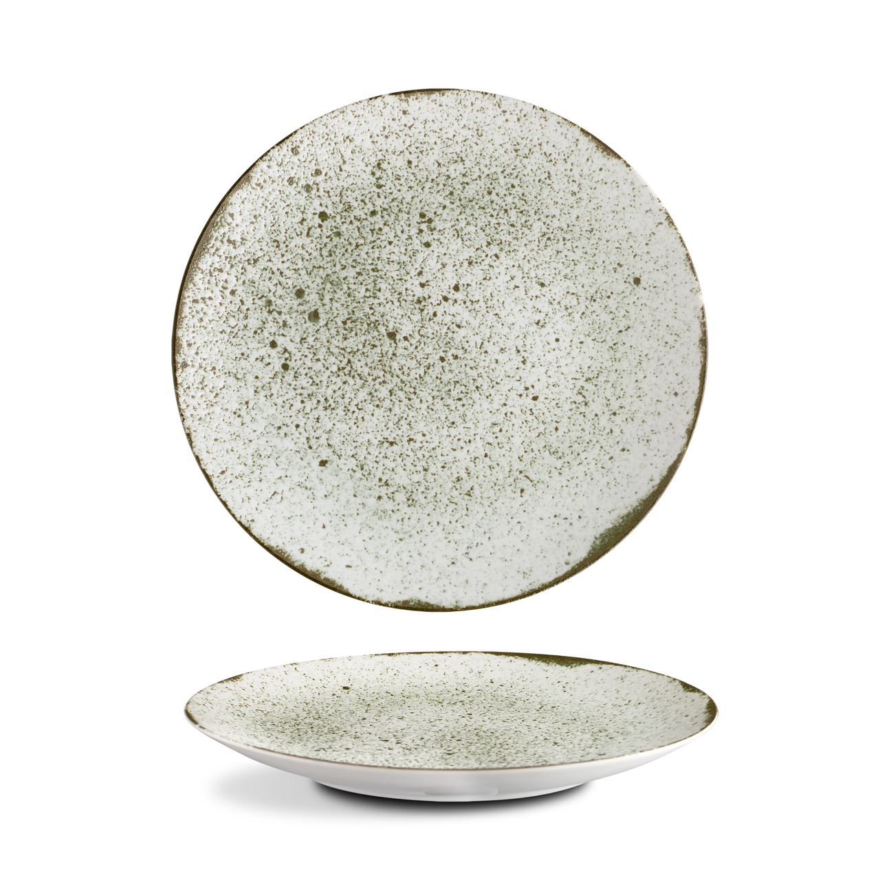 G.Benedikt Talíř mělký RUST OLIVE 27 cm porcelán 6 ks