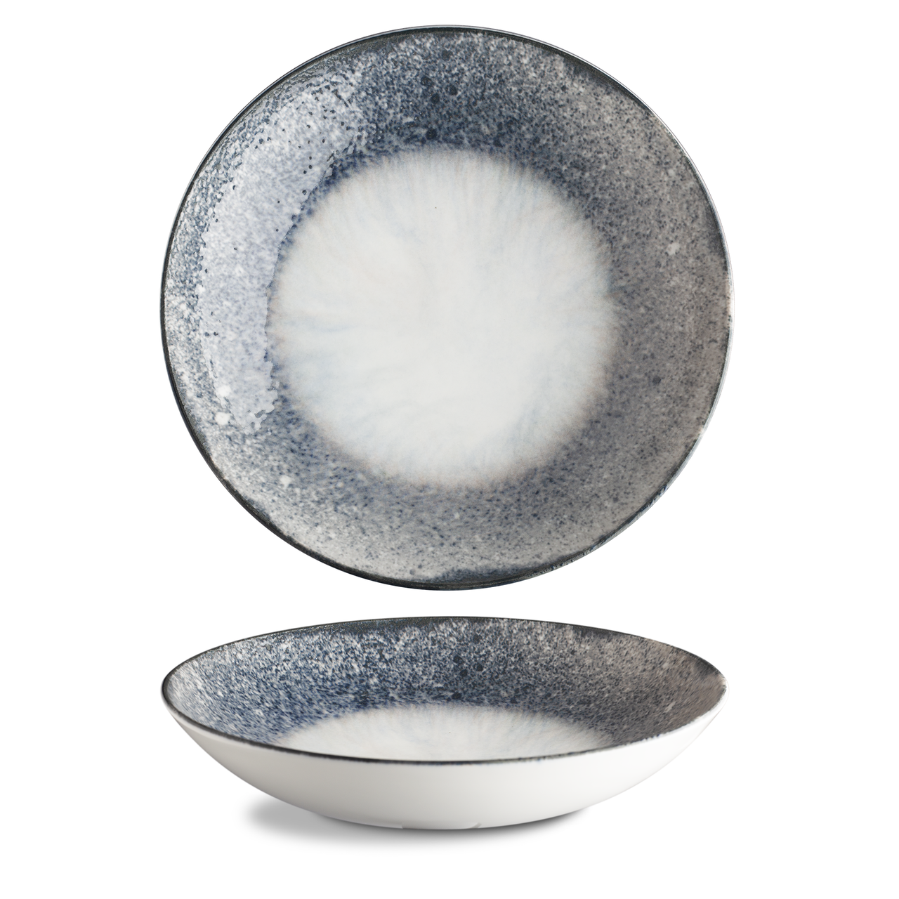 G.Benedikt Talíř hluboký RUST NAVY 26 cm porcelán 3 ks