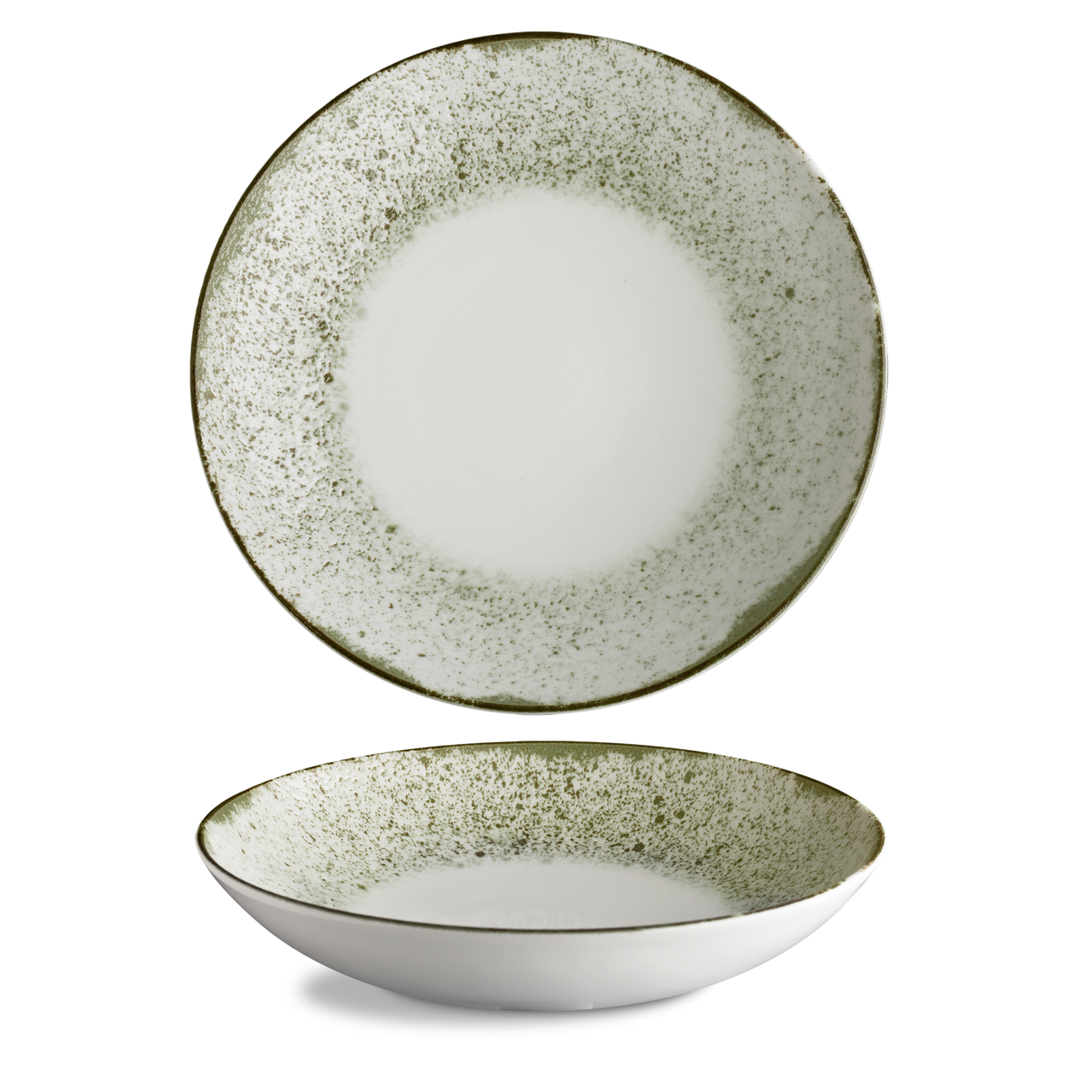 G.Benedikt Talíř hluboký RUST OLIVE 26 cm porcelán 3 ks