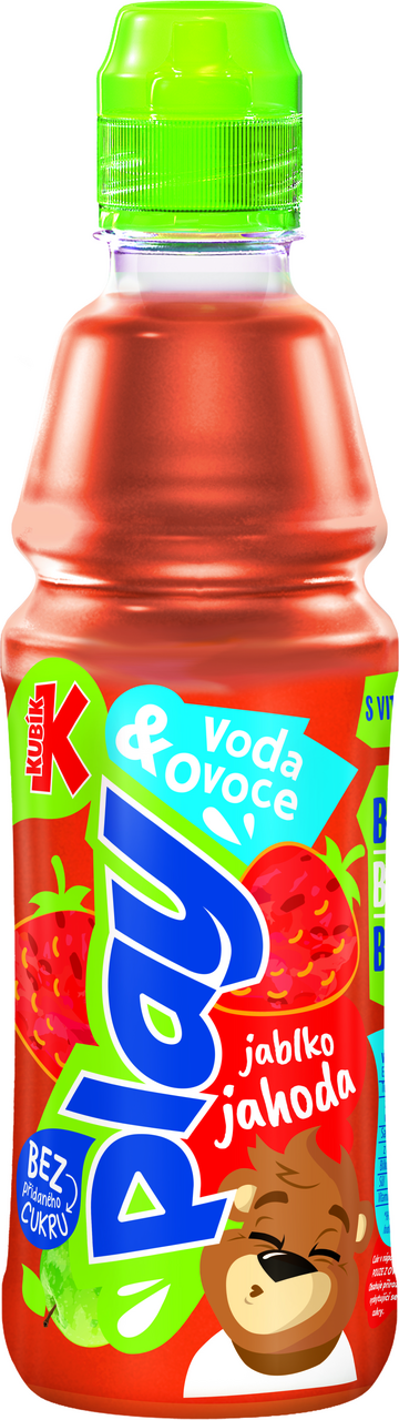 KUBÍK Play jahoda 400 ml