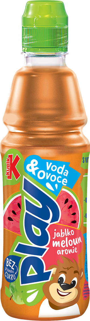 KUBÍK Play jablko meloun limetka 400 ml