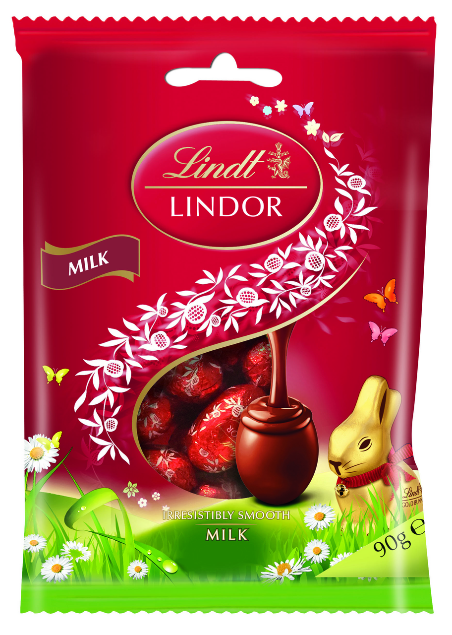 LINDOR MINI EGGS BAG MILK 90g
