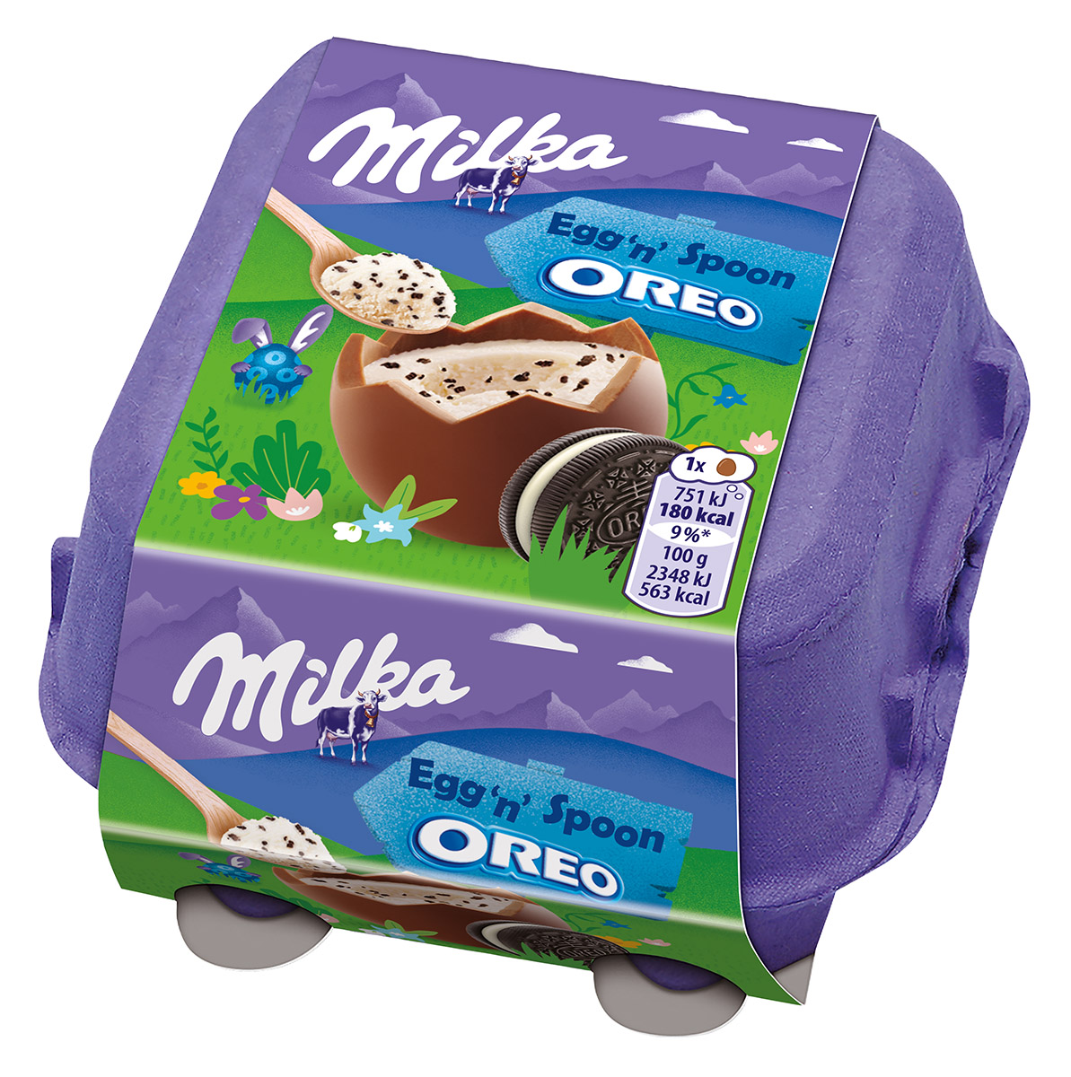 MILKA E&S OREO CREAM 128g